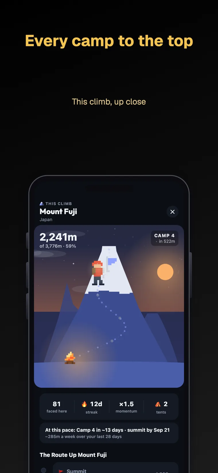 Braveclimb — This climb, up close
